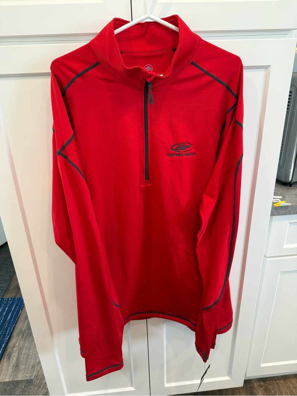 Stormtech Red 1/4 Zip Performance Pullover with Contrast Stitching